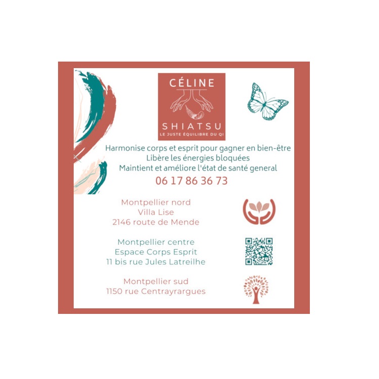 Boussier Céline : infos, localisation, contacts... pour ce centre de shiatsu