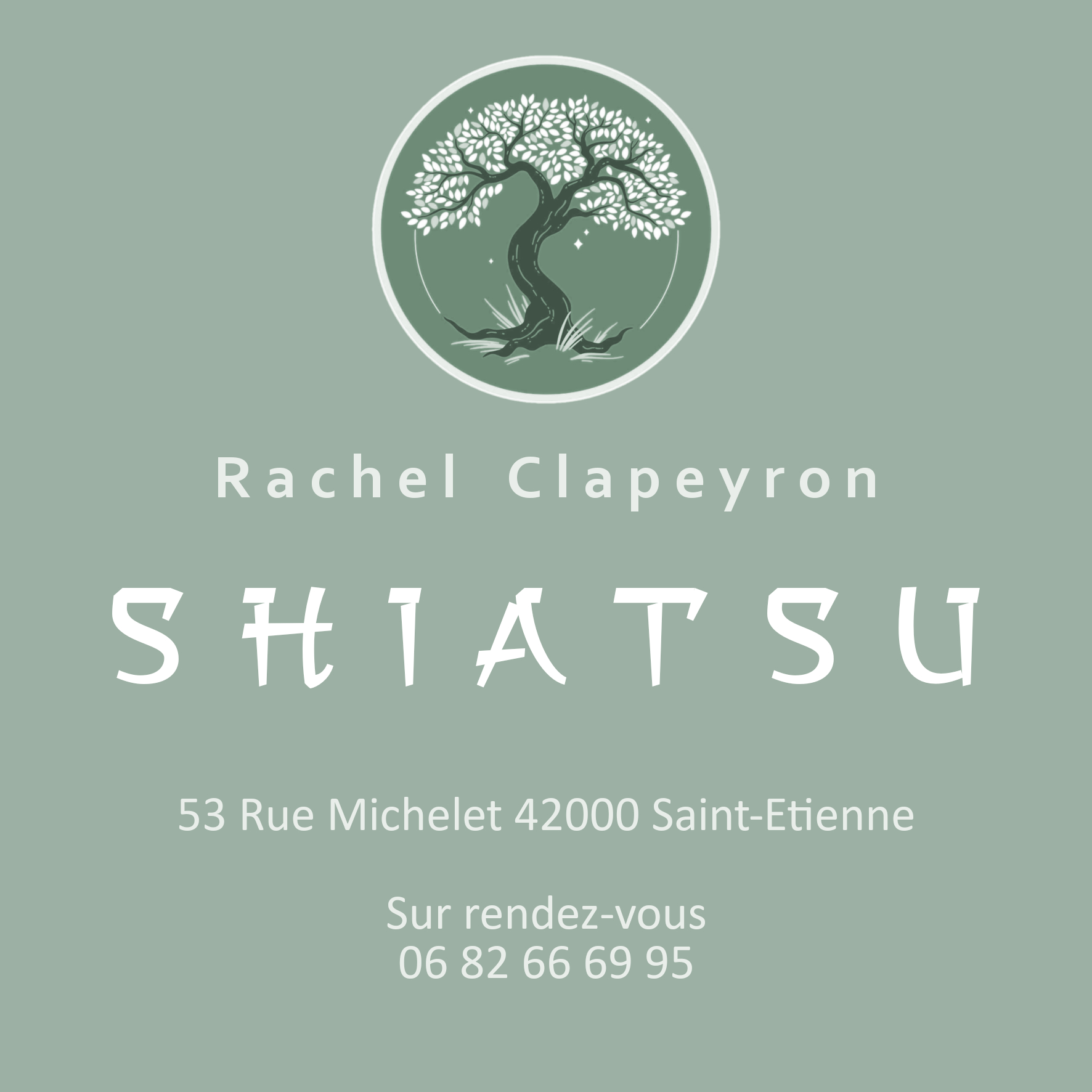 Rachel Clapeyron Shiatsu : infos, localisation, contacts... pour ce centre de shiatsu