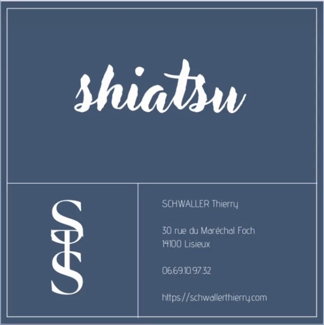 Thierry SCHWALLER : infos, localisation, contacts... pour ce centre de shiatsu